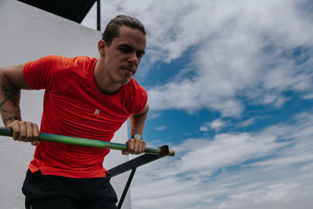 Playera Manga Corta Roja Para Hombre Basic Kinestesia - S-Tiendas Platino