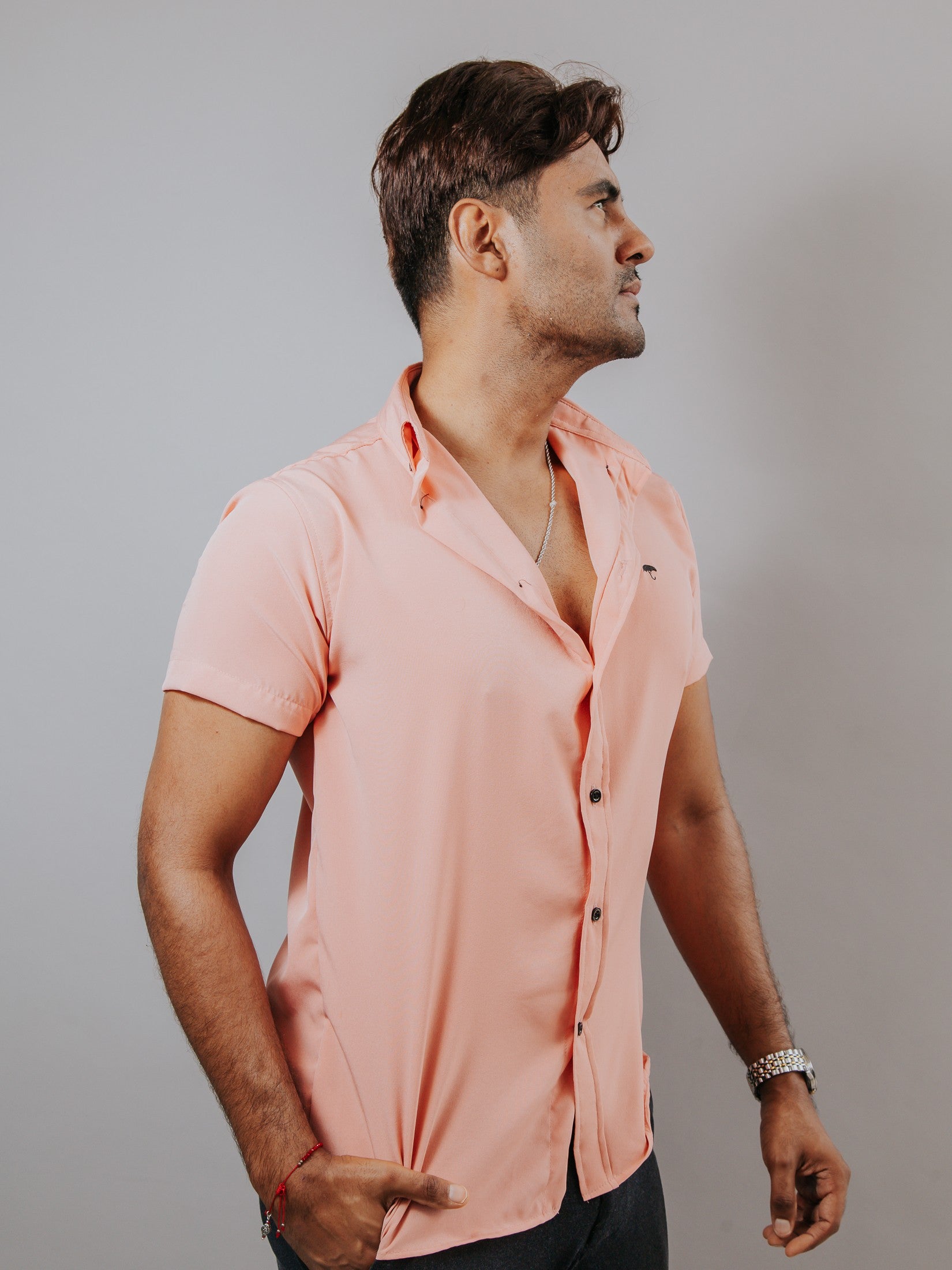 Camisa Hombre Casual Lisa Rosa Palo – Tiendas Platino