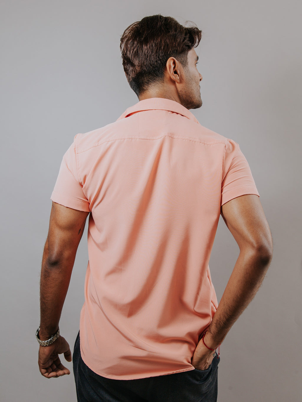 Camisa Hombre Casual Lisa Rosa Palo