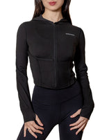 Jacket Chamarra Deportiva Negra Kinestesia