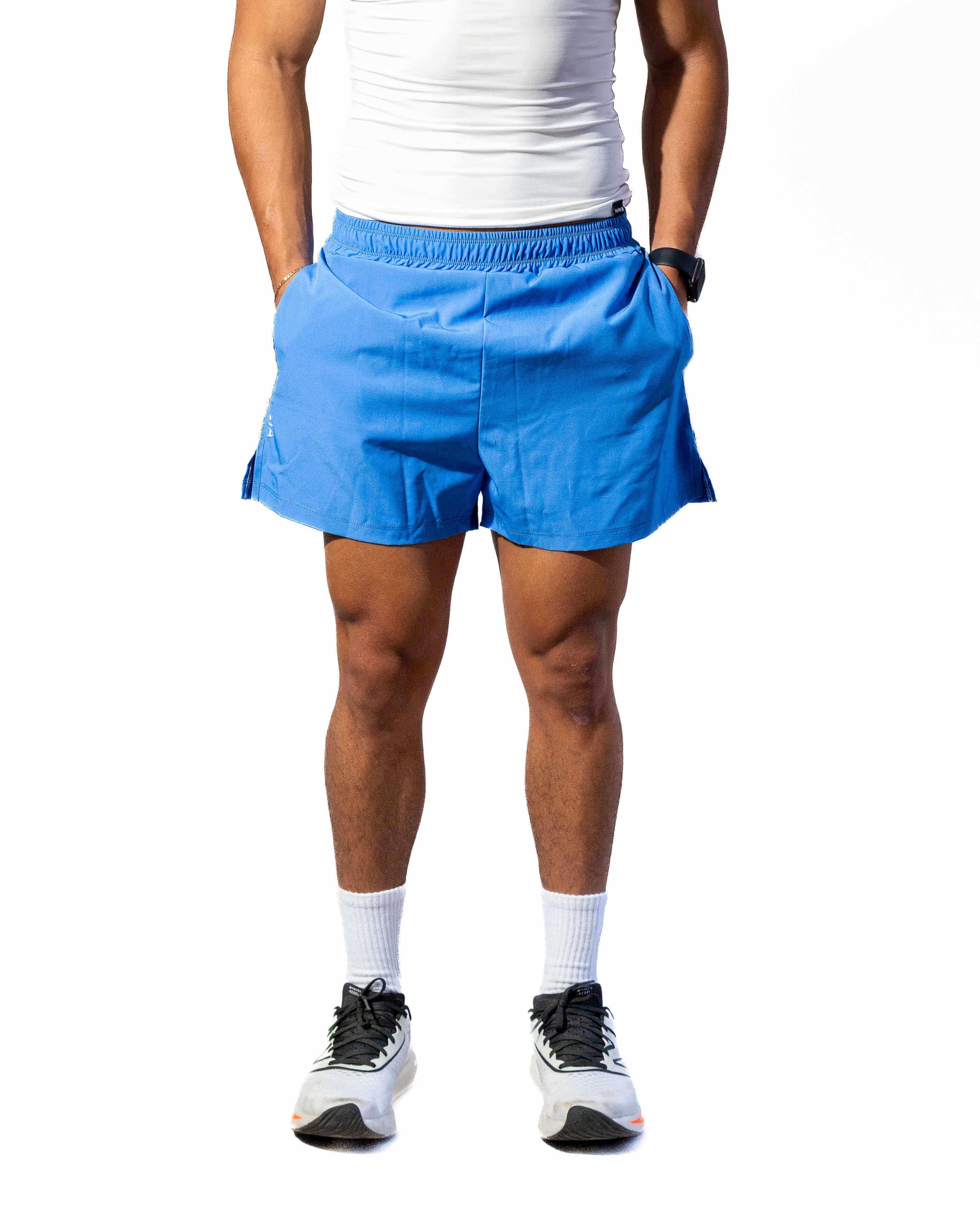 Short Deportivo Para Hombre Indoor Azul Cyan