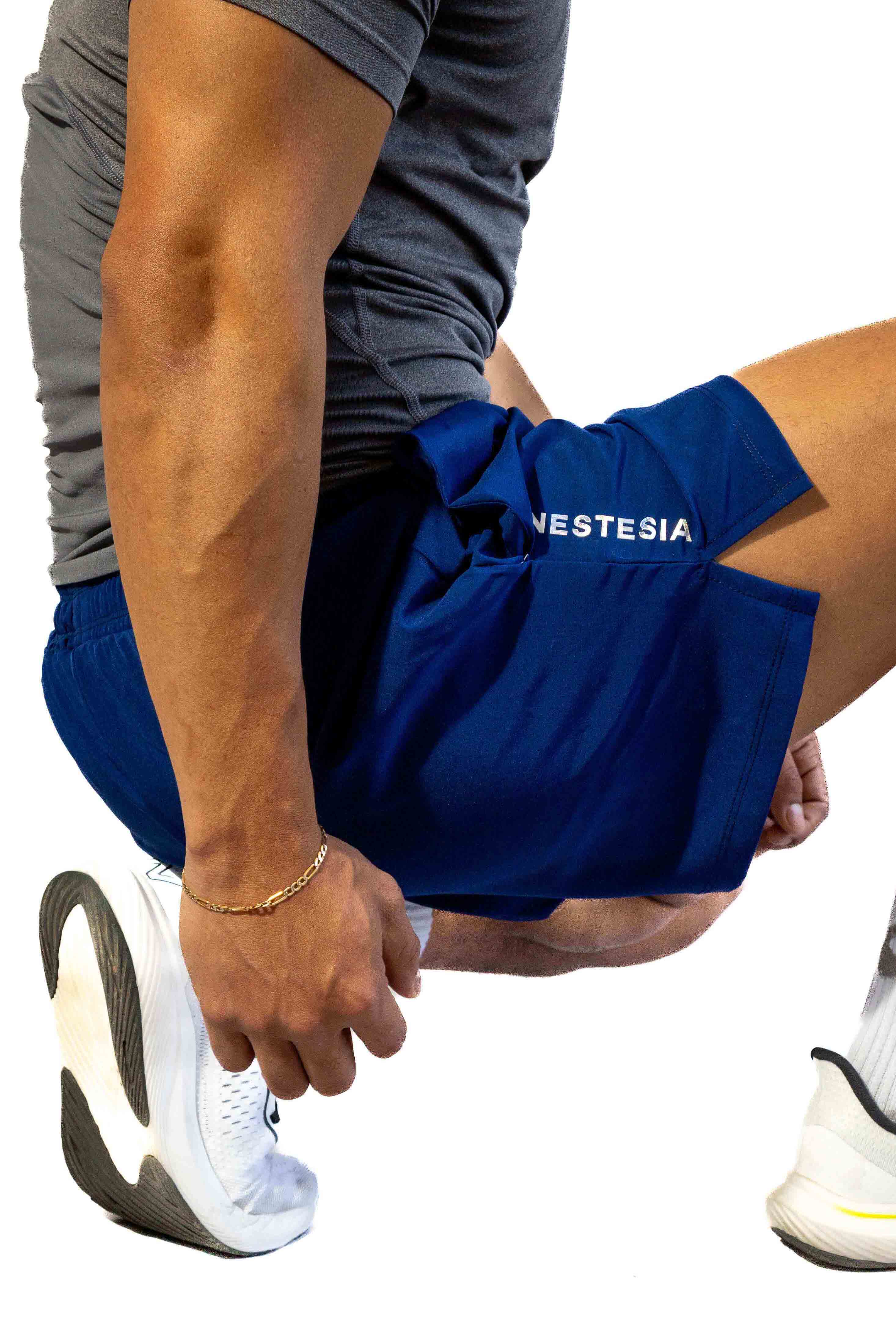 Short Deportivo Para Hombre Indoor Azul Marino