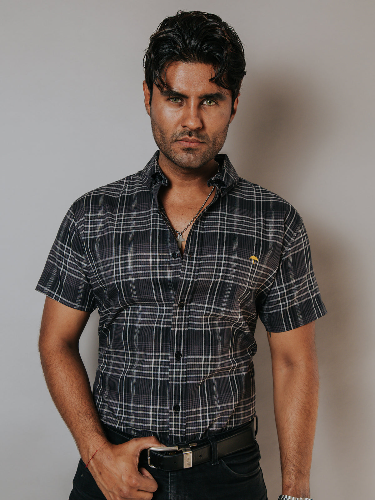 Camisa Hombre a cuadros — Modelo  de Moon & Rain. Calidad premium.