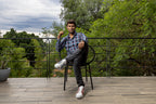 Tenis Sneakers Hombre Blanco Liso Texturizado Rojo Y Azul PIEL - Tiendas Platino Tenis Hombre 25 MX