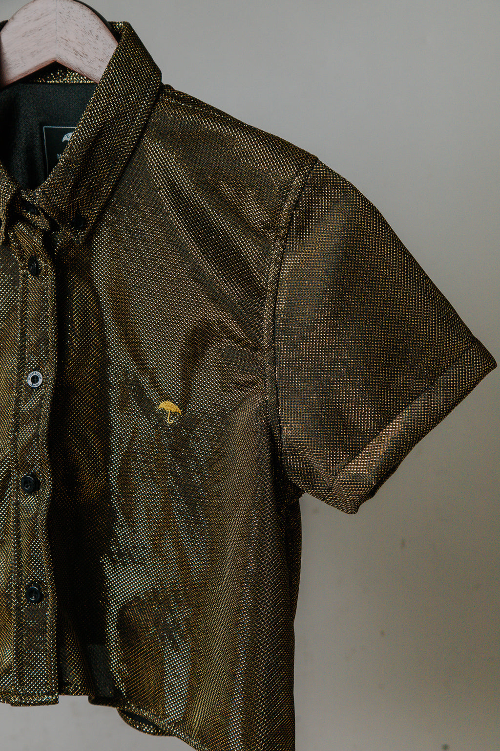 Camisa Casual Mujer Oro Brillante - 6 - 7 (S)-Tiendas Platino