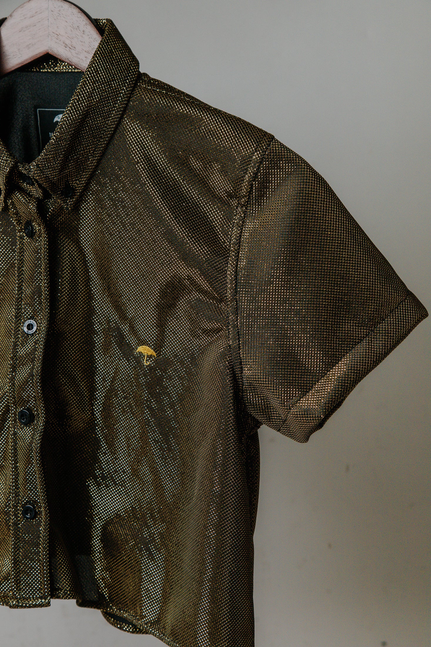 Camisa Casual Mujer Oro Brillante - 6 - 7 (S)-Tiendas Platino