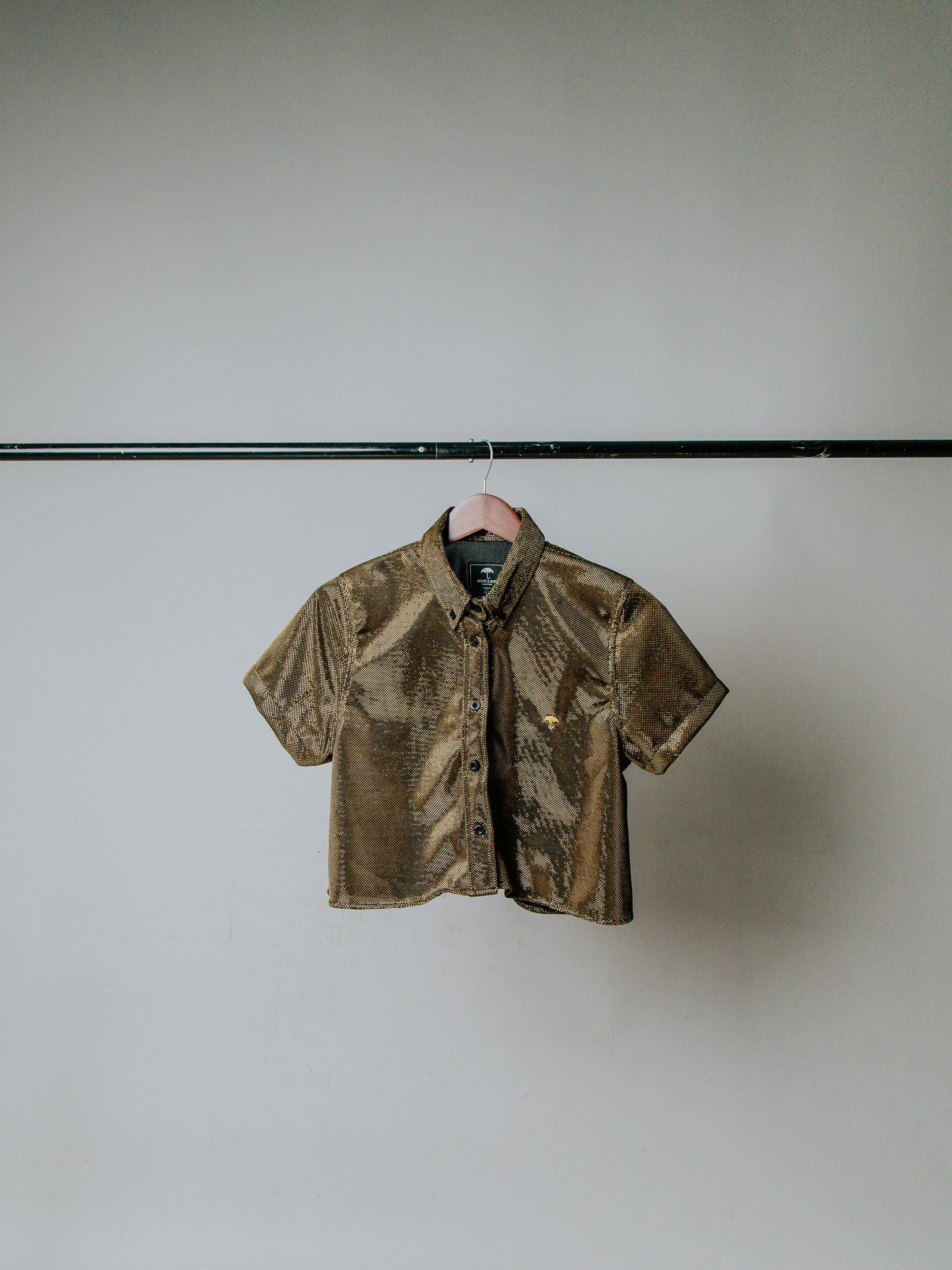 Camisa Casual Mujer Oro Brillante - 6 - 7 (S)-Tiendas Platino