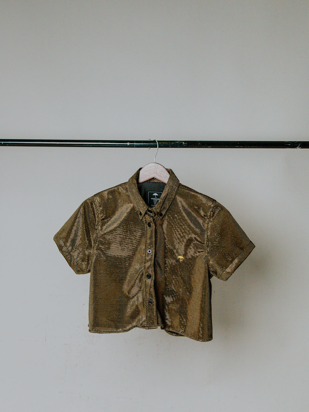 Camisa Casual Mujer Oro Brillante - 6 - 7 (S)-Tiendas Platino