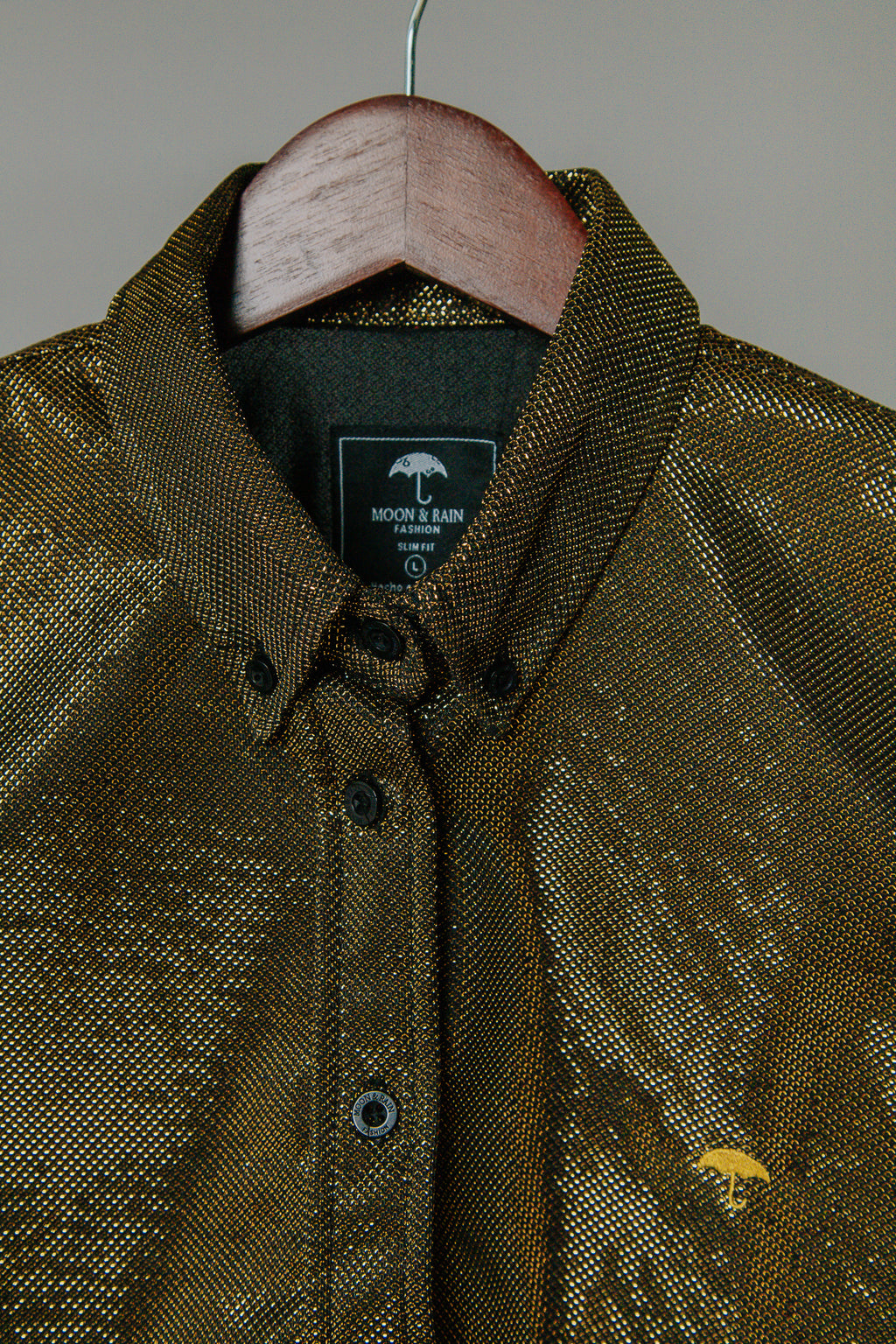 Camisa Casual Mujer Oro Brillante - 6 - 7 (S)-Tiendas Platino