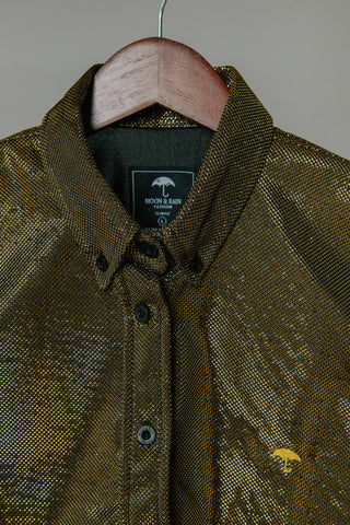Camisa Casual Mujer Oro Brillante