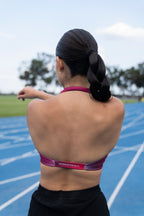 TOP CRUZADO DEPORTIVO MUJER ROJO DEGRADADO KINESTESIA