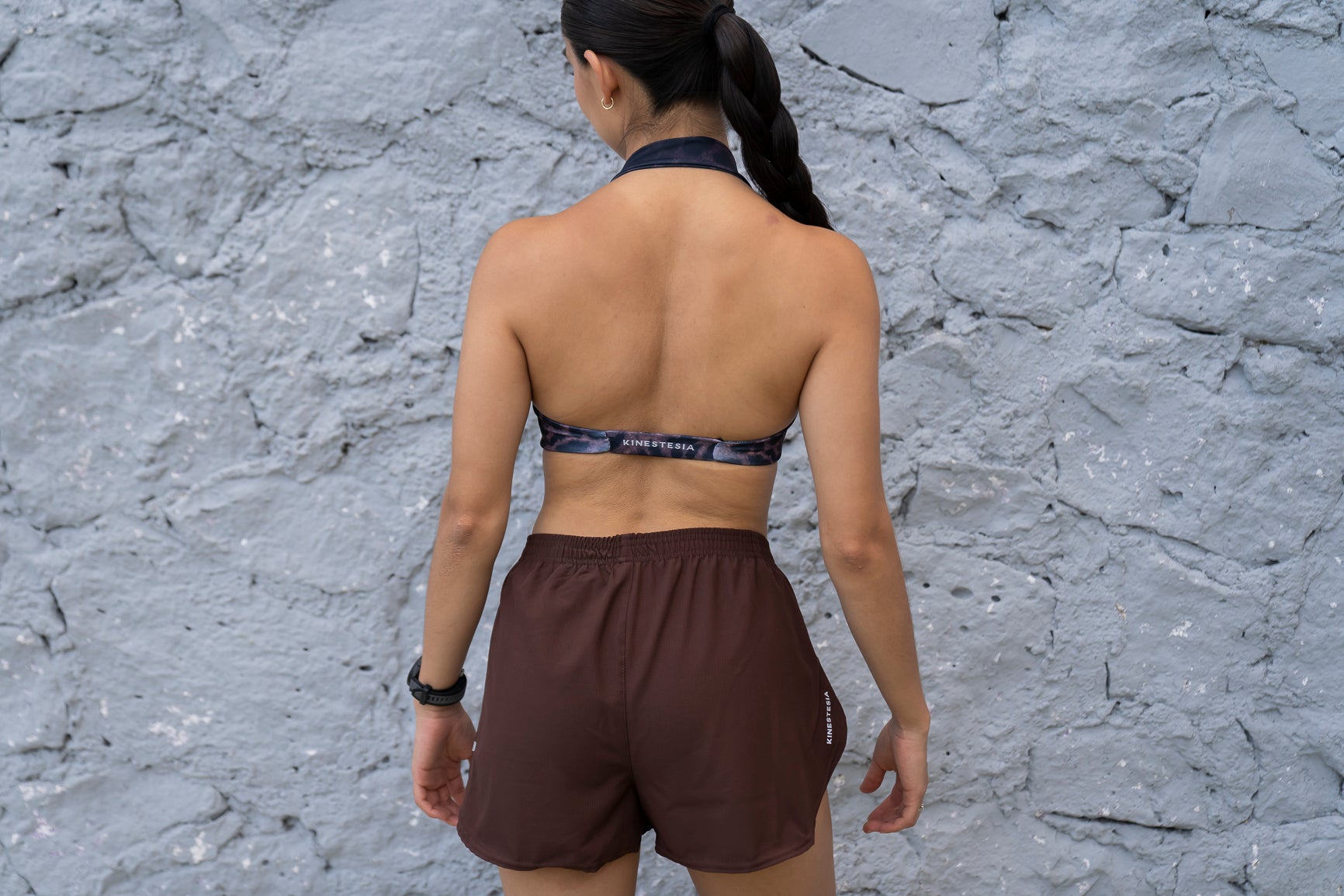 RUNNING SHORT unisex MARRÓN KINESTESIA