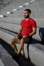 PLAYERA MANGA CORTA ROJA PARA HOMBRE KINESTESIA
