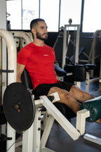 PLAYERA MANGA CORTA ROJA PARA HOMBRE KINESTESIA