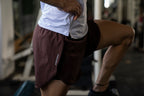 RUNNING SHORT unisex MARRÓN KINESTESIA