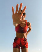 TOP DEPORTIVO MUJER ROJO DEGRADADO KINESTESIA