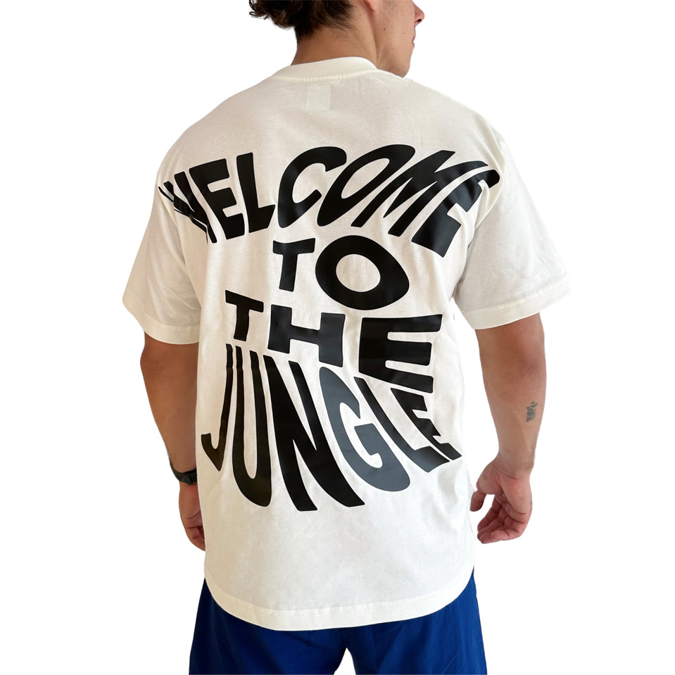 Playera Oversize Welcome To The Jungle - Tiendas Platino Playeras Hombre 34 (S)