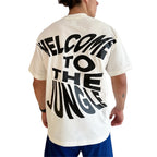 Playera Oversize Welcome To The Jungle - Tiendas Platino Playeras Hombre 34 (S)