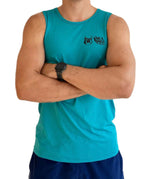PLAYERA TANK SIN MANGAS AZUL OCEAN PARA HOMBRE KINESTESIA