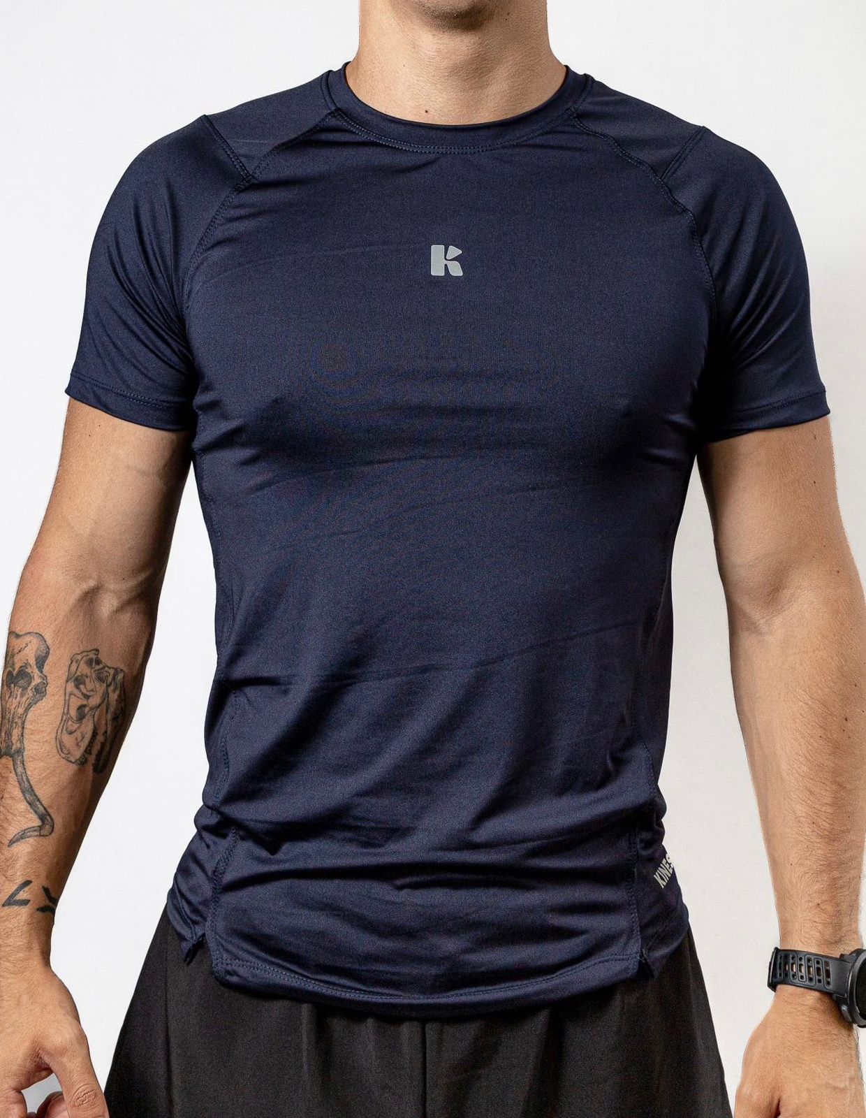 PLAYERA MANGA CORTA AZUL MARINO PARA HOMBRE KINESTESIA BASIC