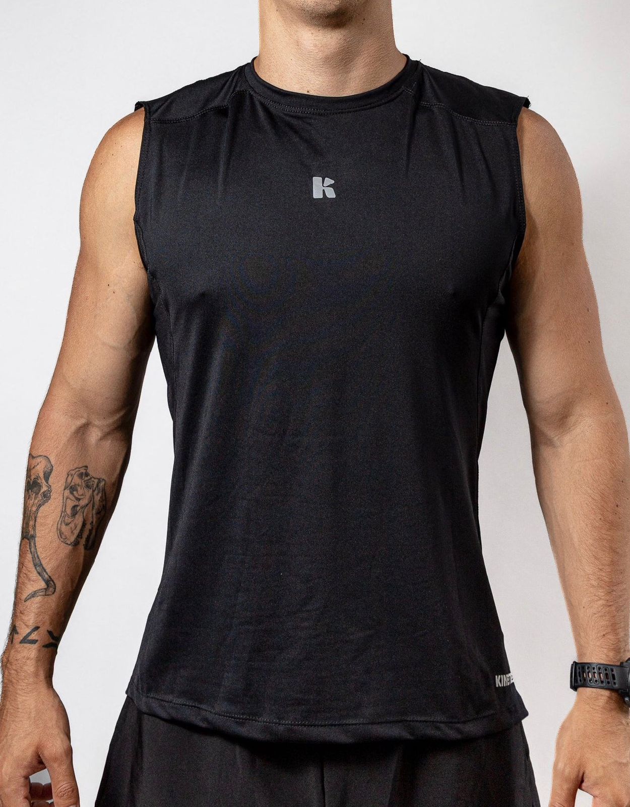 PLAYERA TANK NEGRA PARA HOMBRE KINESTESIA BASIC