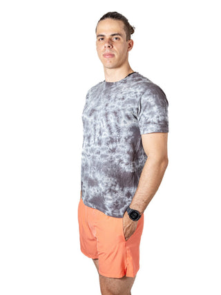 Playera Tie Dye Gris Regular Fit