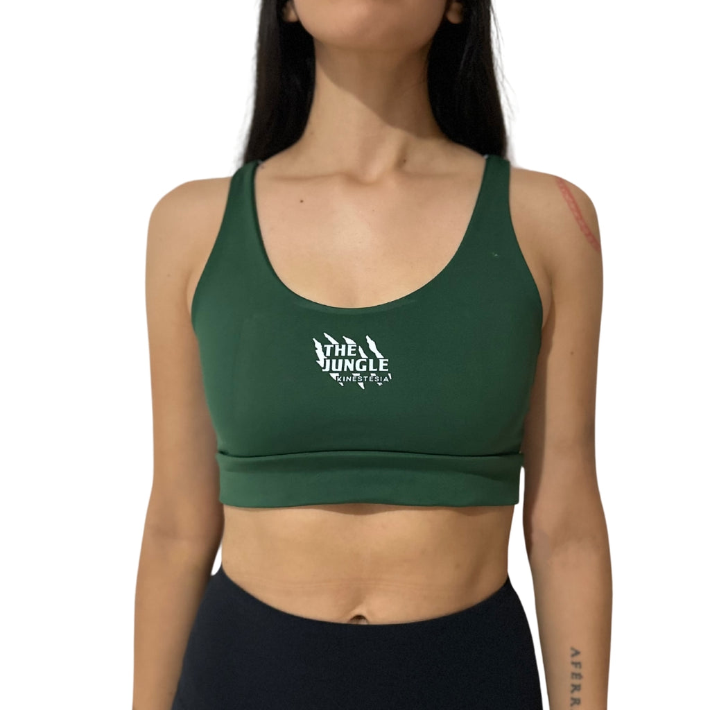 TOP The Jungle VERDE CON AZUL CLARO DE MUJER KINESTESIA