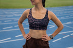 TOP BÁSICO DEPORTIVO MUJER CAFE MOTEADO KINESTESIA