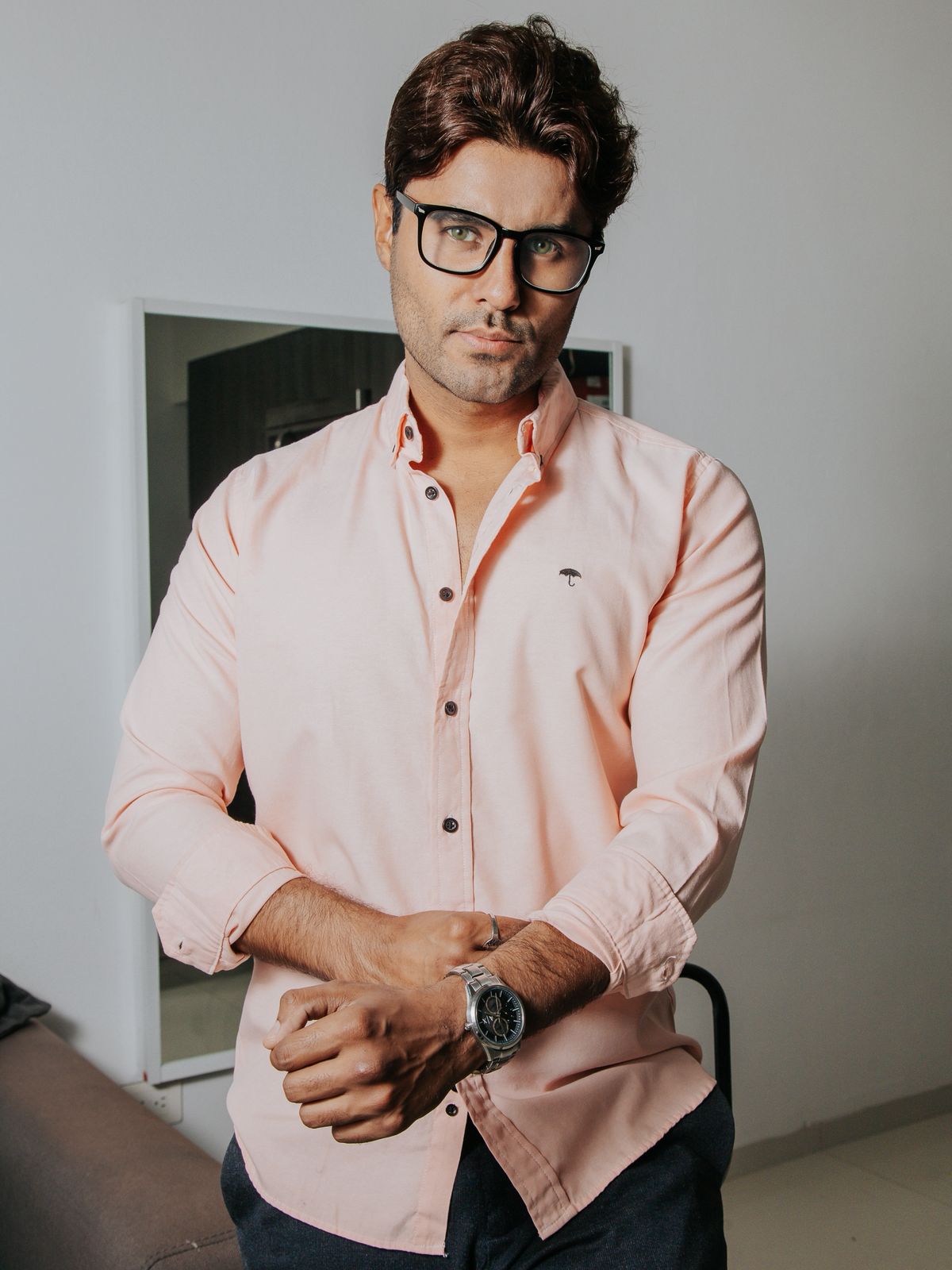 Camisa Hombre Casual Lisa Melón