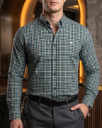Camisa Hombre Casual Cuadros Azul Cielo, Marino, Verde