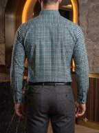 Camisa Hombre Casual Cuadros Azul Cielo, Marino, Verde