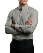 Camisa Hombre Casual Gris Lisa Mao