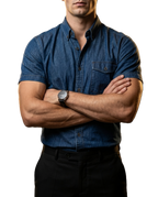 Camisa Hombre Casual Manga Corta Azul Petroleo
