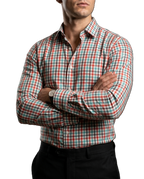 Camisa Hombre Casual Cuadros Verdes, Blancos, Rojos