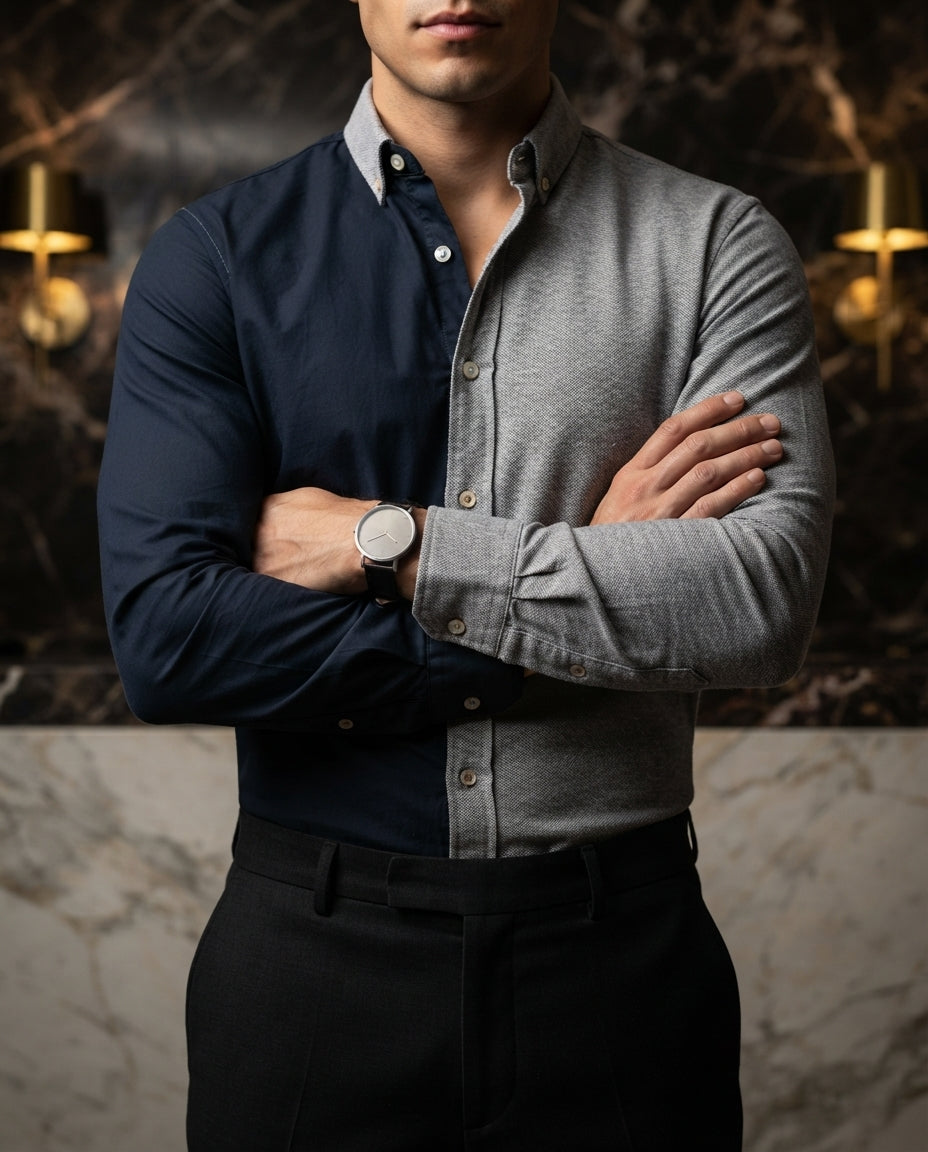 Camisa Hombre Multicolor — Slate Harbor