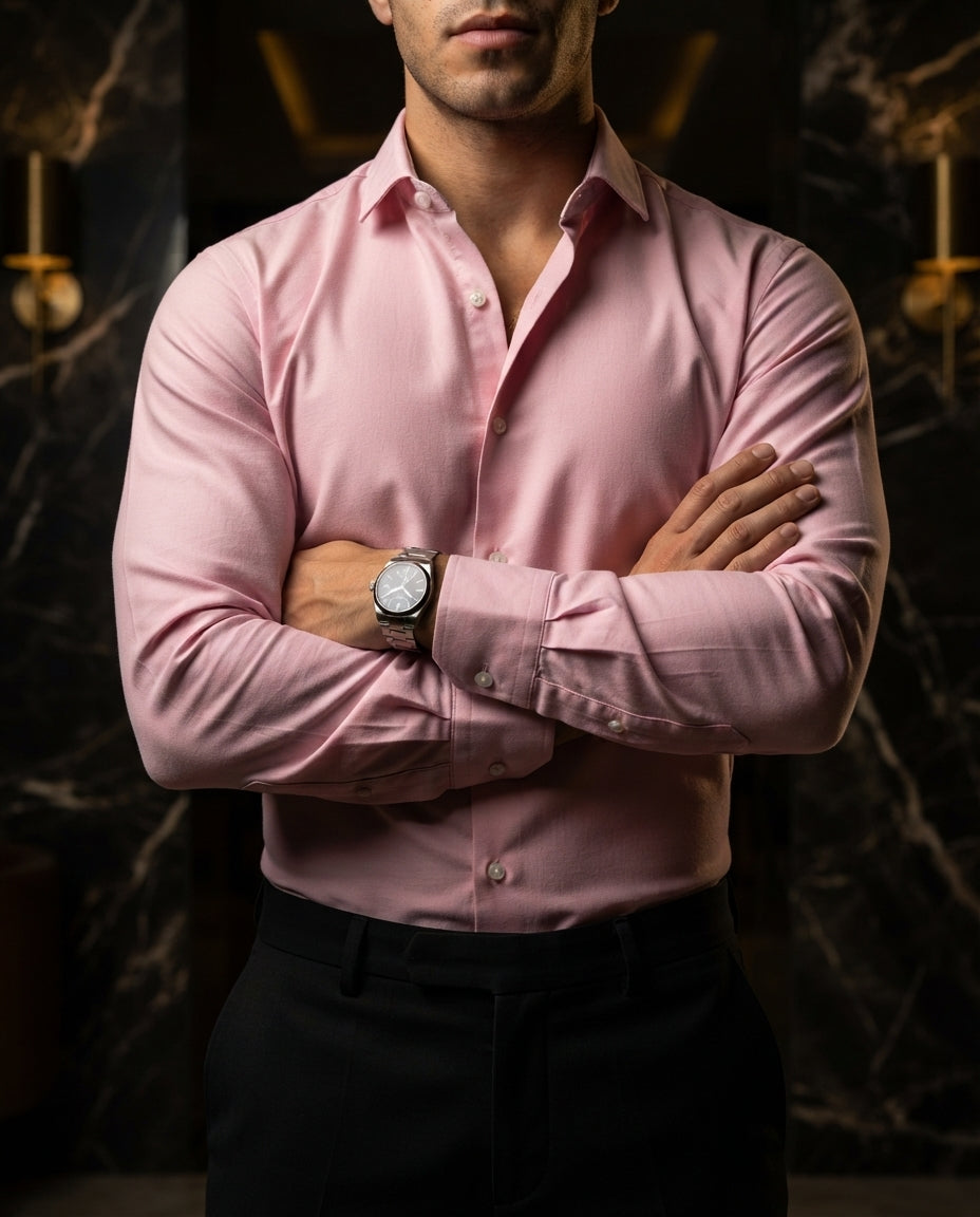 Camisa Hombre Rosa — Lilac Dawn