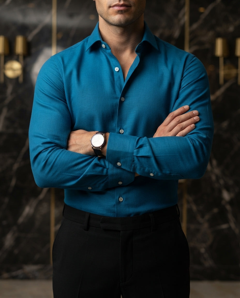Camisa Hombre Azul — Jet Stream