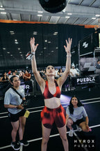 TOP CRUZADO DEPORTIVO MUJER ROJO DEGRADADO KINESTESIA
