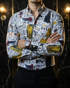 Camisa Hombre Blanco — Sphinx Drift | Moon & Rain