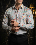 Camisa Hombre — Splash Drift | Moon & Rain