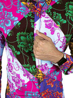 Camisa Hombre — Multicolor Ornament Slim | Moon & Rain