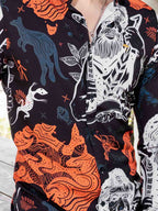 Camisa Hombre Lisa Negro — Australia Drift | Moon & Rain