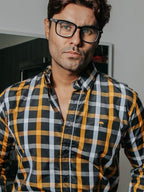 Camisa Hombre Cuadros — Tuxedo Check | Moon & Rain