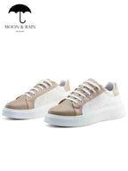 Tenis Sneakers Hombre Beige Liso Det Texturizado - Tiendas Platino Tenis Hombre 22 MX