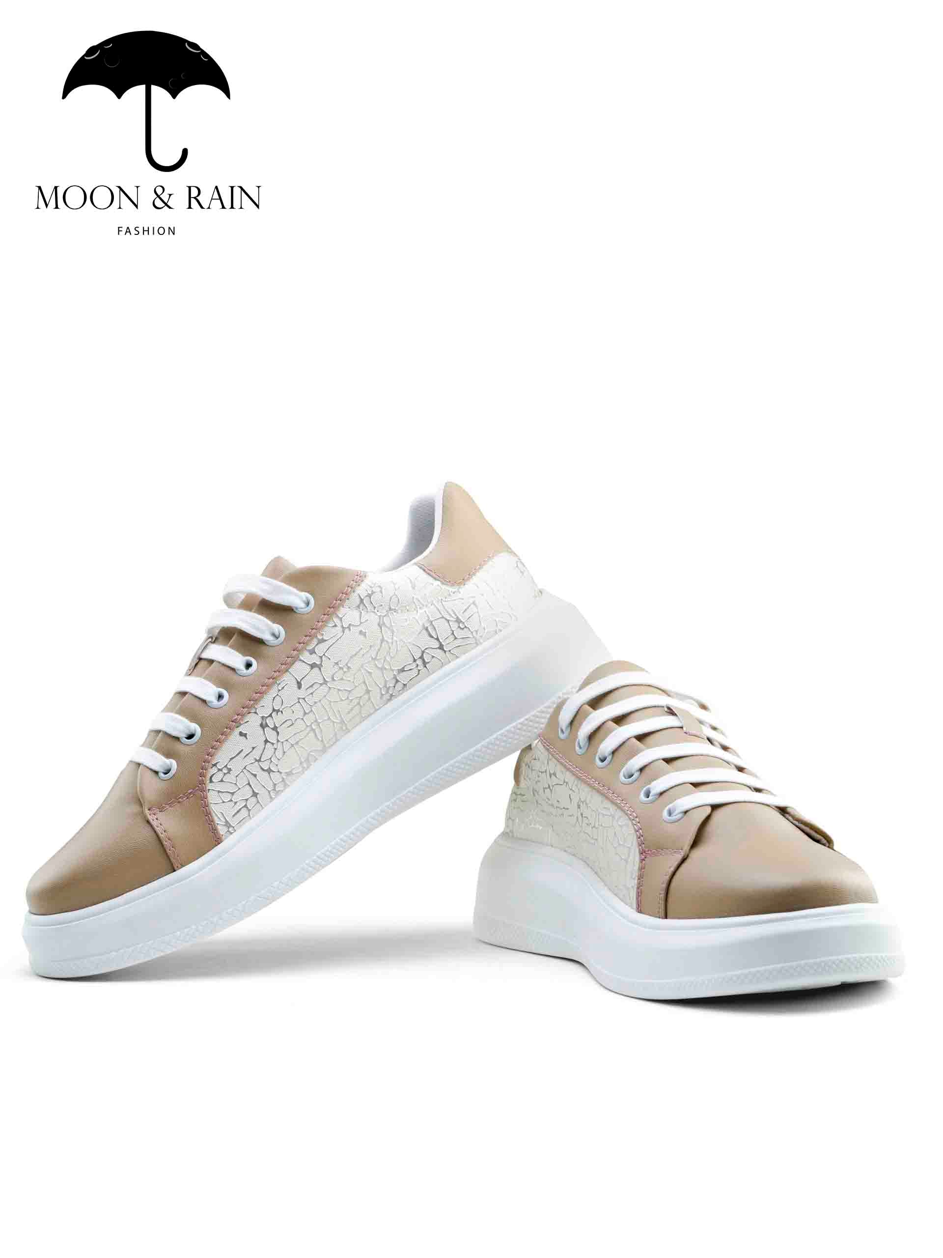 Tenis Sneakers Hombre Beige Liso Det Texturizado - Tiendas Platino Tenis Hombre 22 MX