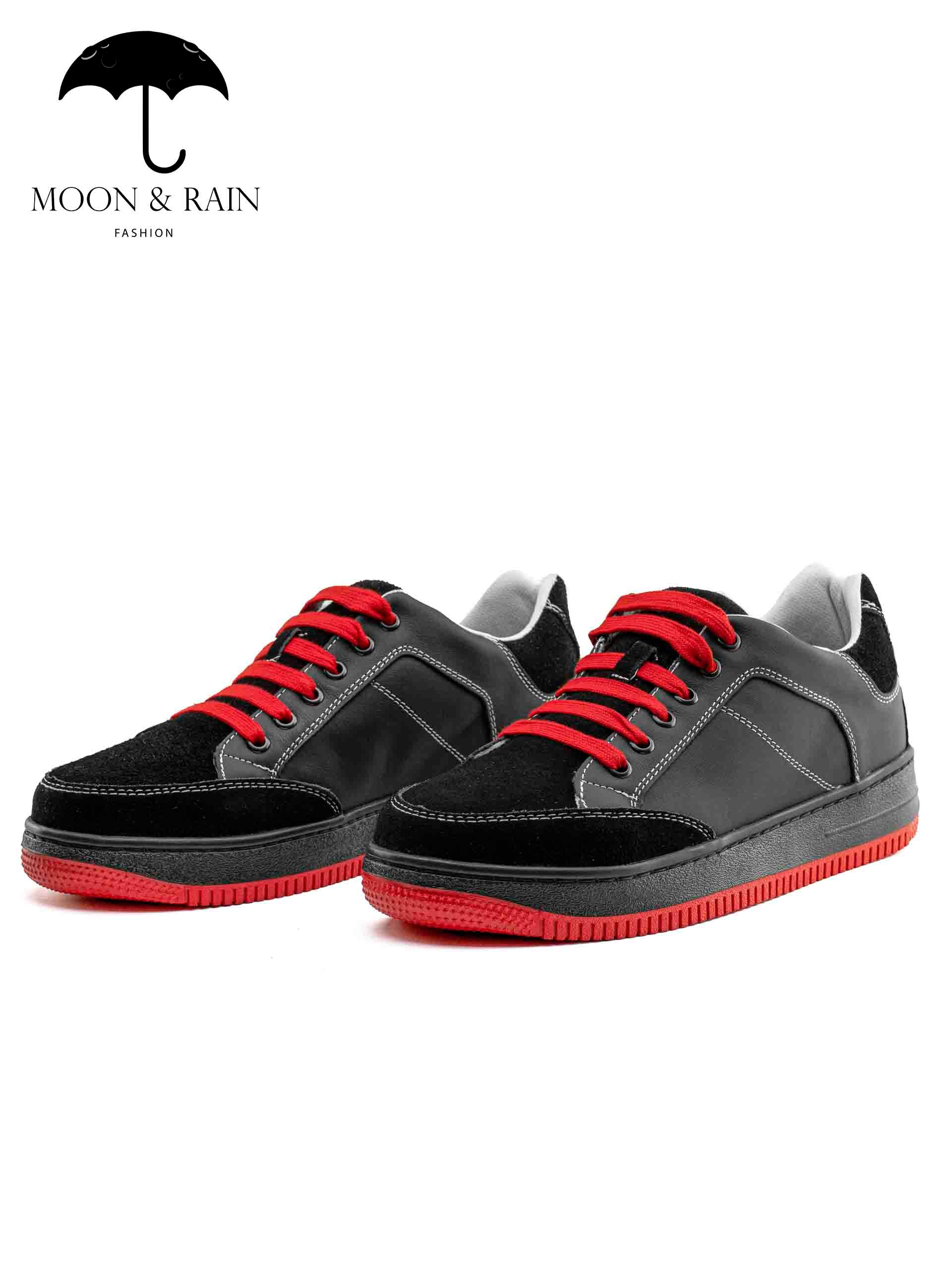 Tenis Sneakers Hombre Negros Liso Det Texturizado Gamuza - Tiendas Platino Tenis Hombre 25 MX