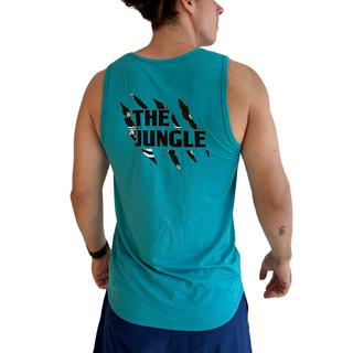 Playera Tank Hyper Dry-fit Deportiva Turquesa Sin Mangas