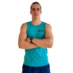 Playera Tank Hyper Dry-fit Deportiva Turquesa Sin Mangas - Tiendas Platino Playeras Hombre 34 (S)