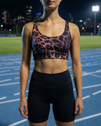 TOP BÁSICO DEPORTIVO MUJER CAFE MOTEADO KINESTESIA