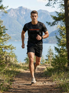 PLAYERA MANGA CORTA KINESTESIA RUN 2.0 · BLACK EDITION HOMBRE